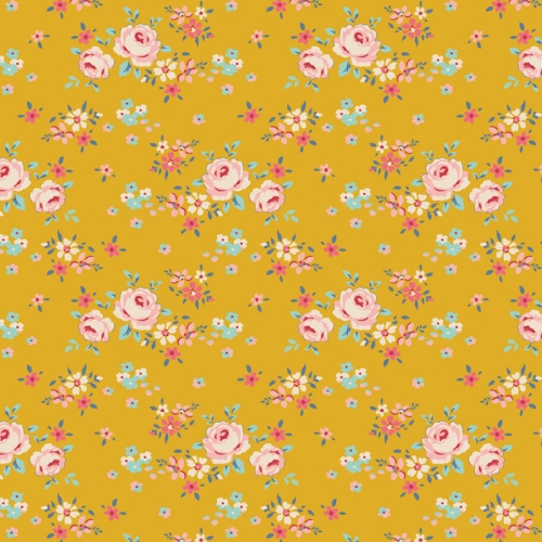 Tilda Patchwork Stoff Baumwolle - Creating Memories - Gracie Yellow